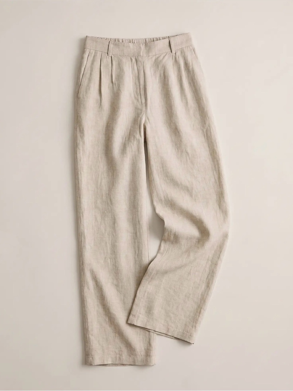 Quince 100% European Linen Pleated Trouser size 12 Regular NWT